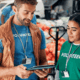 Workers at a nonprofit organization